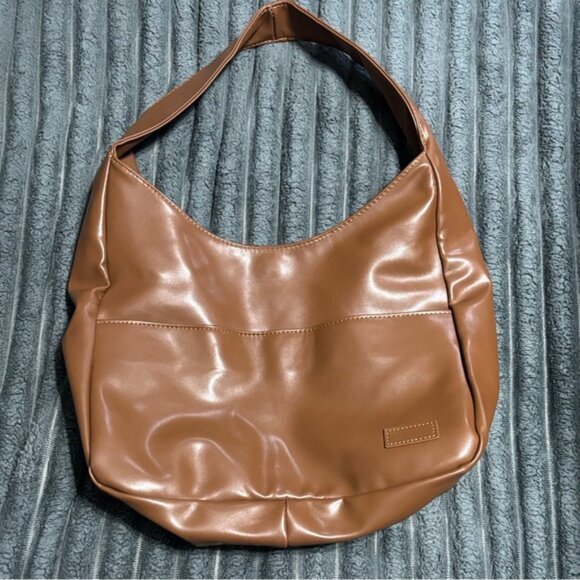 New tan slouchy PU leather hobo bag - Picture 9 of 9